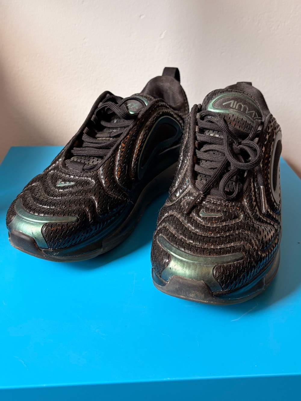 Nike Airmax 720 Throwback Future Sneakers with Metallic Green Accents